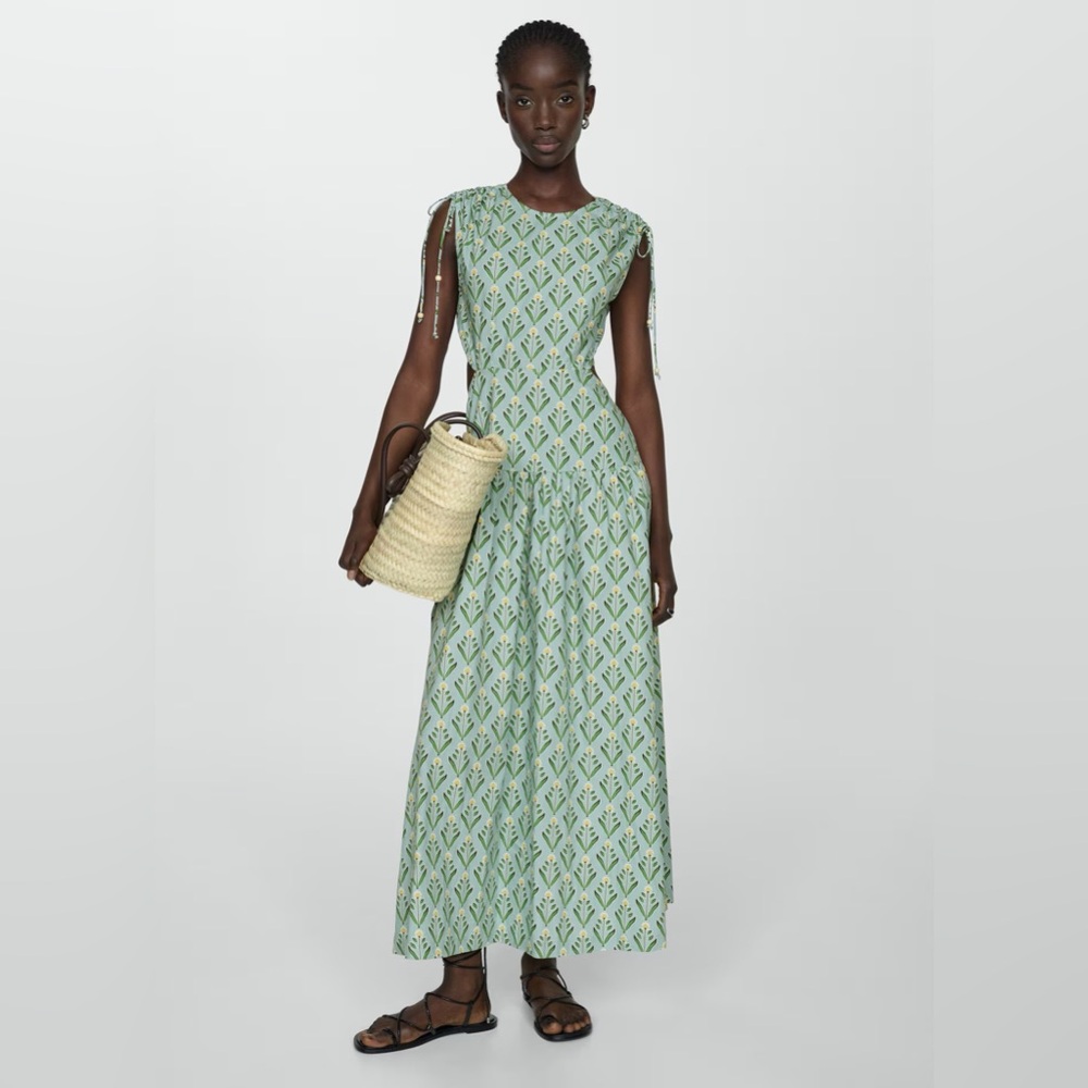 Mango printed openings dress